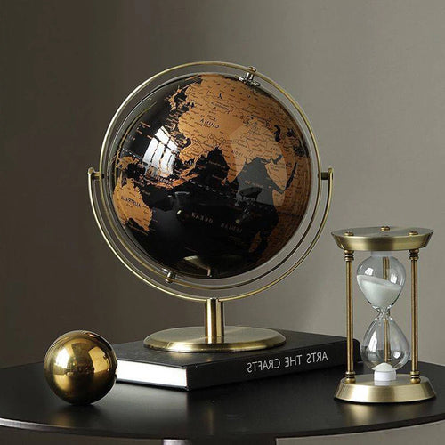 globe terrestre rétro pour décoration et apprentissage créatif - vue 3 sur 8