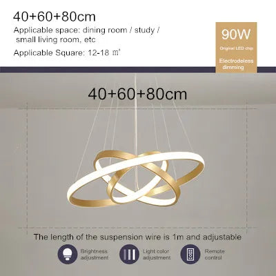 lustre moderne nordique avec télécommande et design épuré - vue 25 sur 30