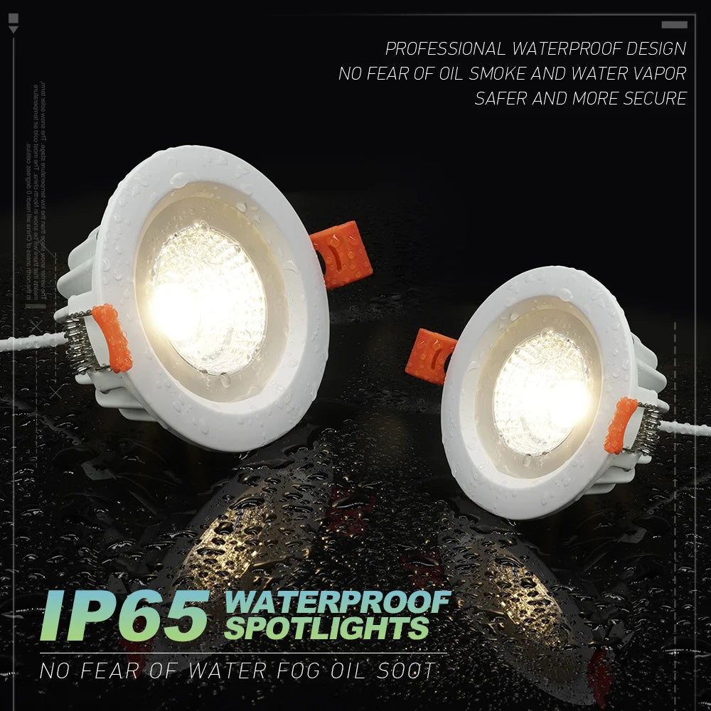 spot led encastré étanche pour extérieur et salle de bain - vue 2 sur 6