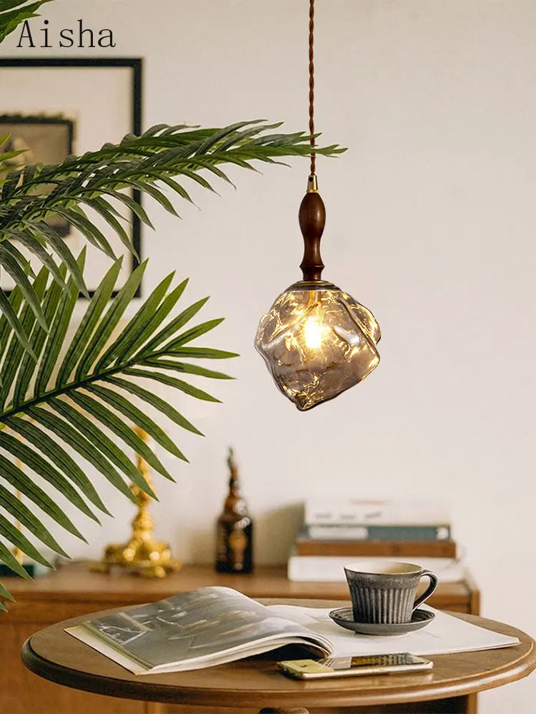 suspension en verre style nordique rétro pour intérieur - vue 4 sur 10