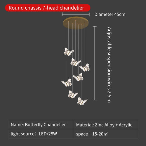 suspension en cristal nordique avec éclairage moderne décoratif - vue 10 sur 18
