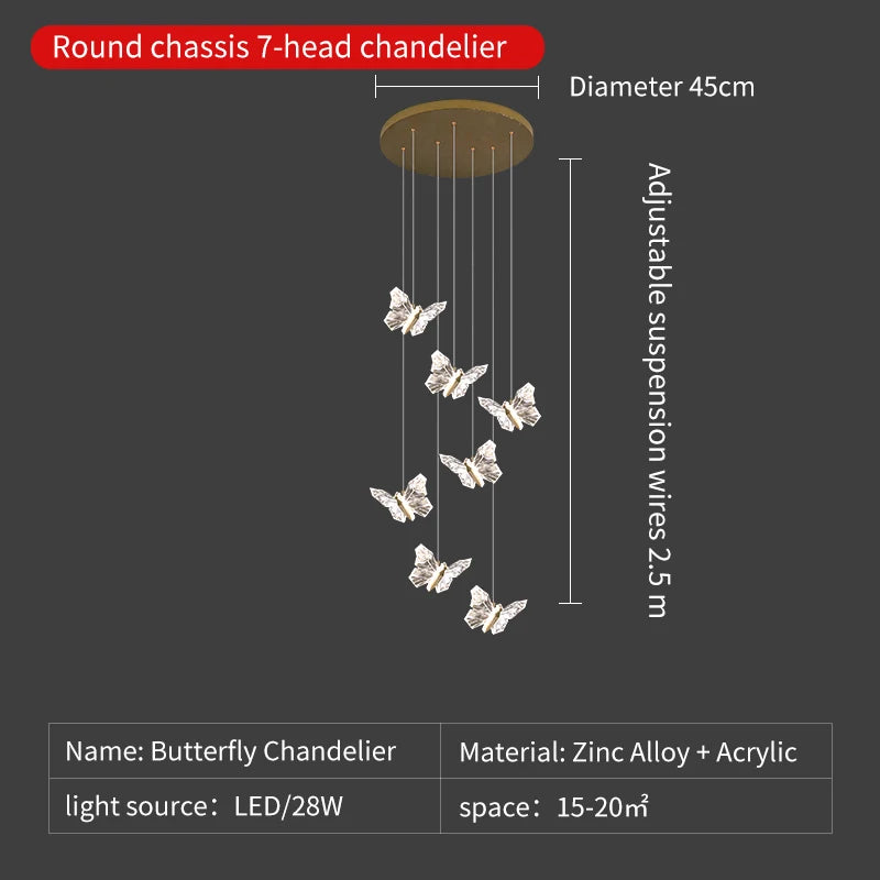 suspension en cristal nordique avec éclairage moderne décoratif - vue 9 sur 18