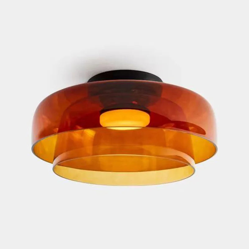 plafonnier led design nordique simple bol en verre luminaire décoratif d'intérieur - vue 1 sur 21