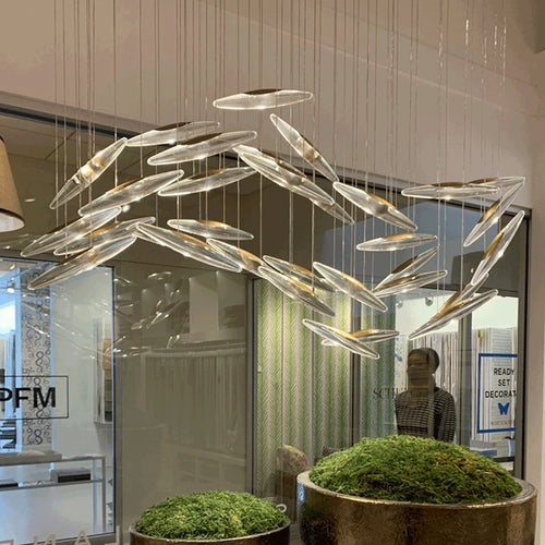 lustre en cristal de luxe pour hôtel et villa moderne - vue 7 sur 6