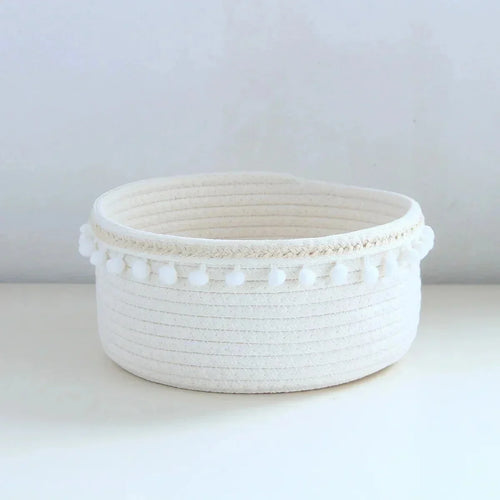 panier de rangement tissé polyvalent pour jouets et accessoires