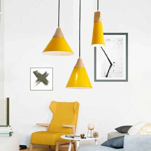suspension en bois et fer pour un éclairage moderne - vue 3 sur 20