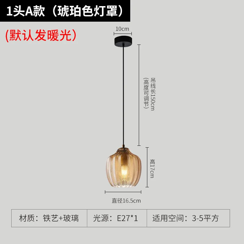 lampe led suspendue en verre design moderne pour espaces divers - vue 9 sur 14