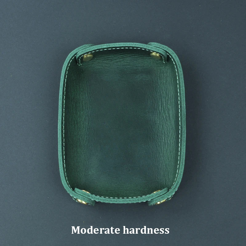 plateau de rangement en cuir véritable pour divers objets - vue 11 sur 13