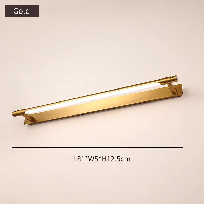applique led moderne en cuivre pour miroir avant - vue 12 sur 15