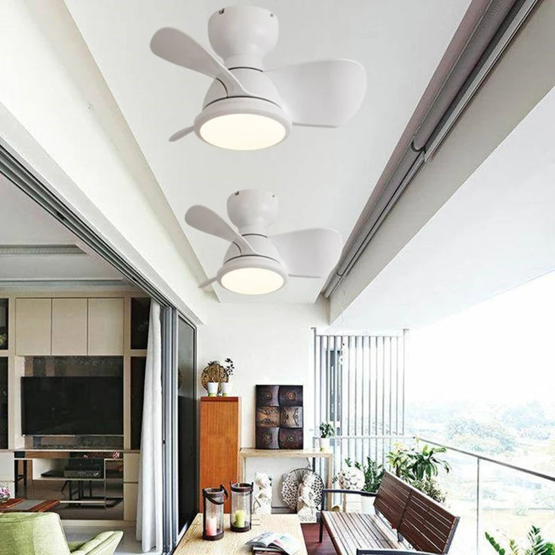 plafonnier ventilateur lumineux télécommandé pour intérieur moderne - vue 4 sur 9