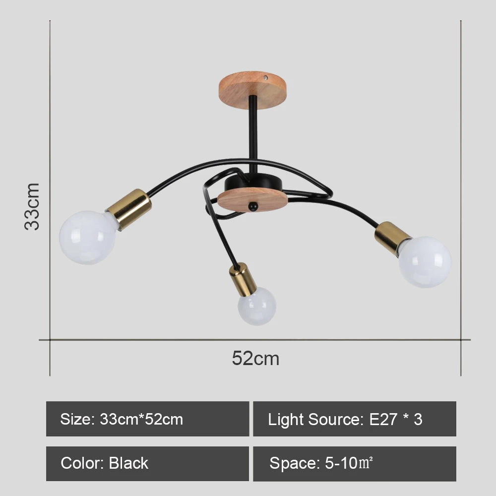 lustre sputnik moderne style industriel pour intérieur élégant - vue 17 sur 19