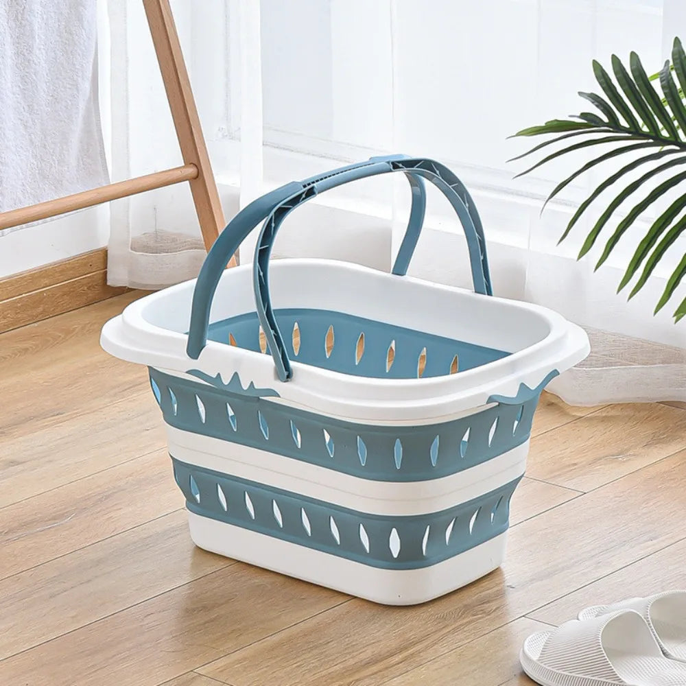panier à linge pliable pratique pour rangement facile - vue 2 sur 10