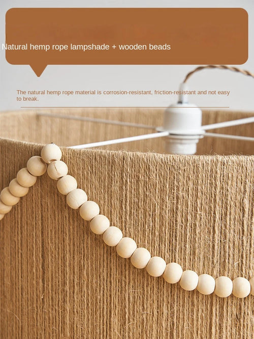 Lustre bohème rétro perlé pour éclairage intérieur créatif - vue 5 sur 5