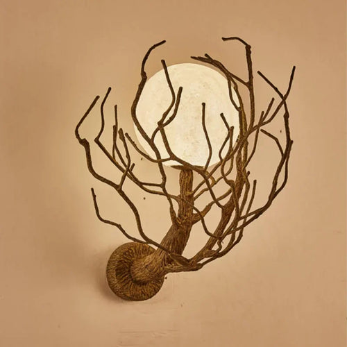 lustre suspendu en forme de branche d'arbre à led décor rétro - vue 5 sur 12