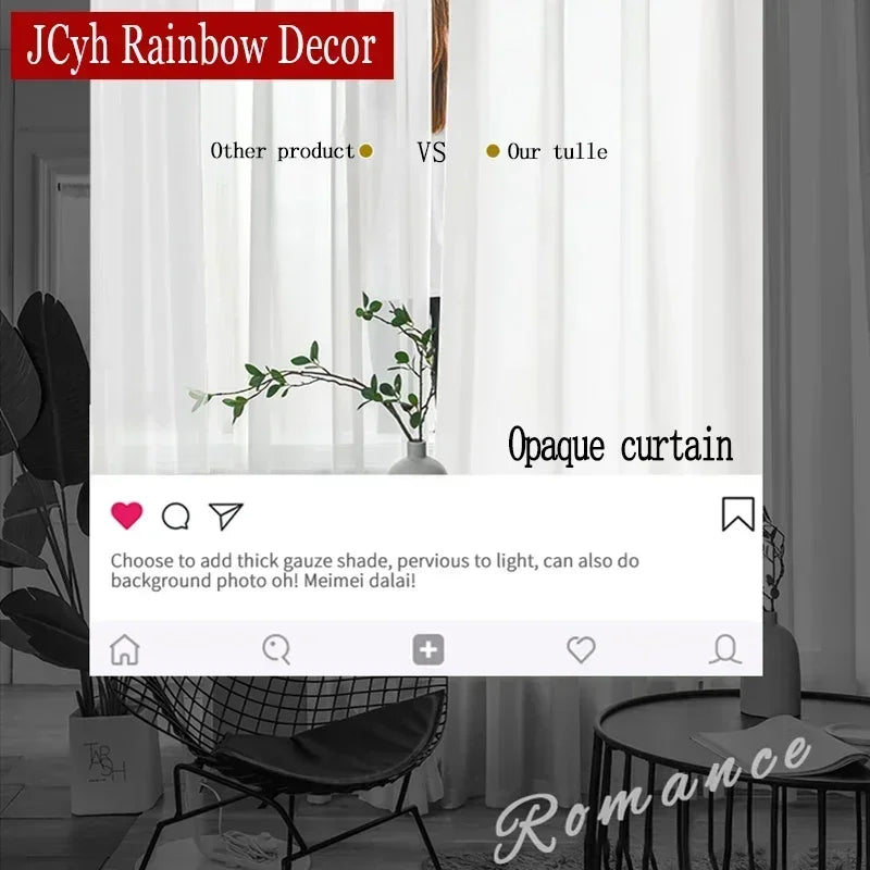 Voilage froissé moderne léger pour salon chambre fenêtre - vue 5 sur 9
