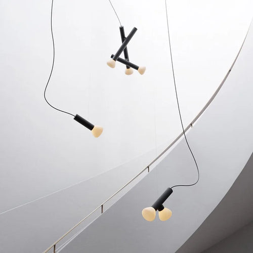 suspension design artistique luminaire décoratif cordon réglable - vue 2 sur 10
