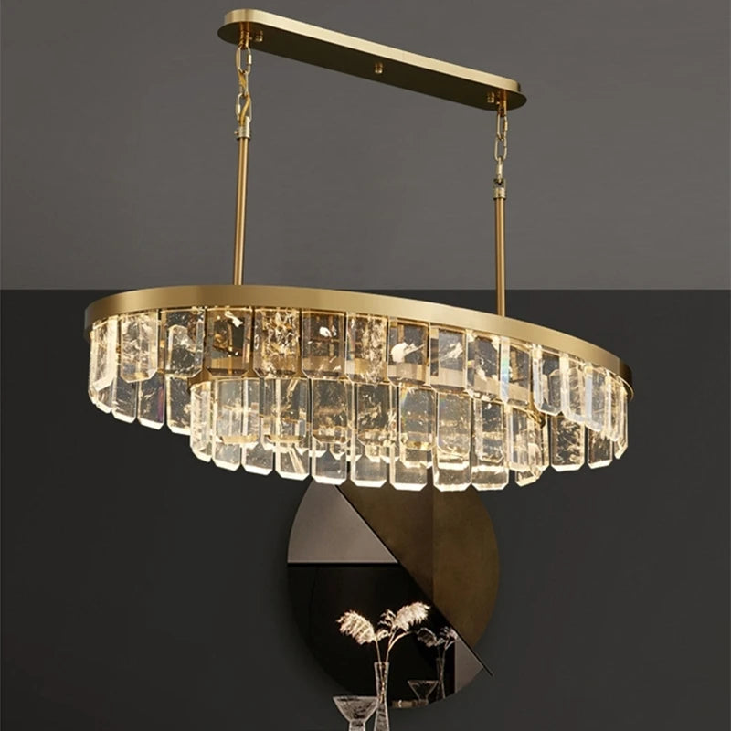 lustre en cristal multicouche nuage et brume pour hôtel avec corps en acier - vue 4 sur 15