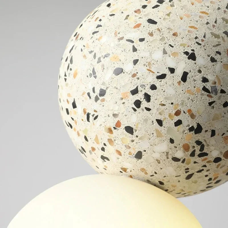 suspension moderne en terrazzo design nordique pour décoration intérieure - vue 5 sur 9