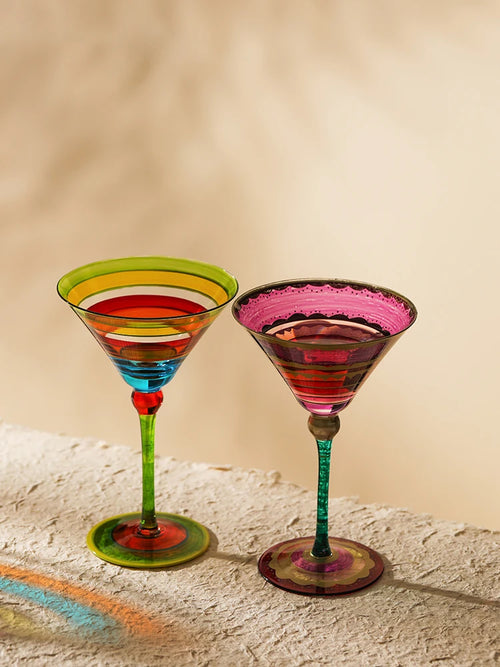 Verres à vin rouge style nordique pied design - vue 2 sur 7