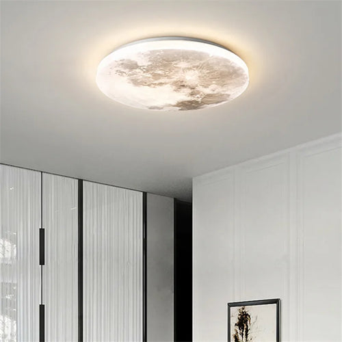plafonnier lune créatif pour éclairage romantique dans une chambre - vue 3 sur 9