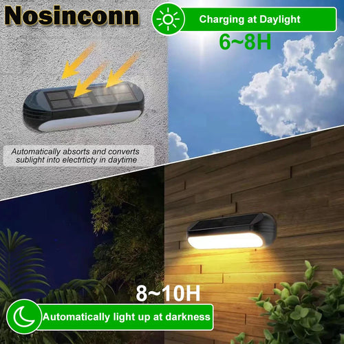 Solar Post Cap Lights Outdoor, LED Deck Fence Post Lights 2 Lighting Modes Warm White Cool White Garden Decoration for outdoor - vue 5 sur 6