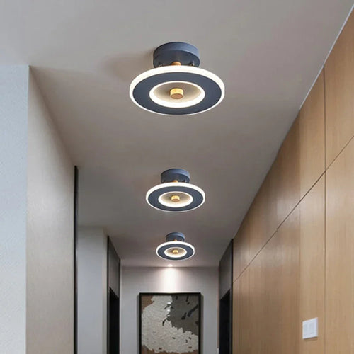 plafonnier moderne nordique led interchangeable pour intérieur élégant - vue 2 sur 12