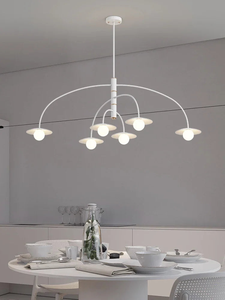 lustre moderne en verre pour décoration intérieure créative et artistique - vue 5 sur 12