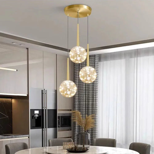 lustre nordique suspension éclairage intérieur décoration maison - vue 6 sur 10