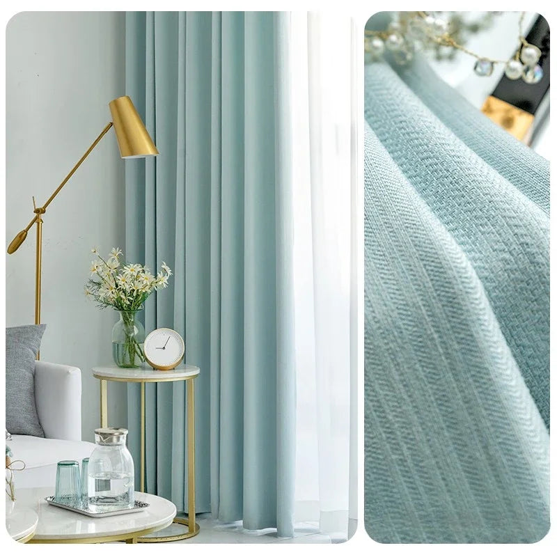 Rideau occultant moderne style ins pour salon chambre - vue 11 sur 13