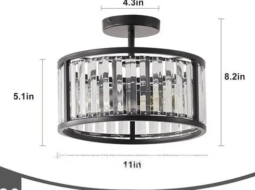 plafonnier industriel rétro style nordique pour éclairage décoratif - vue 10 sur 10