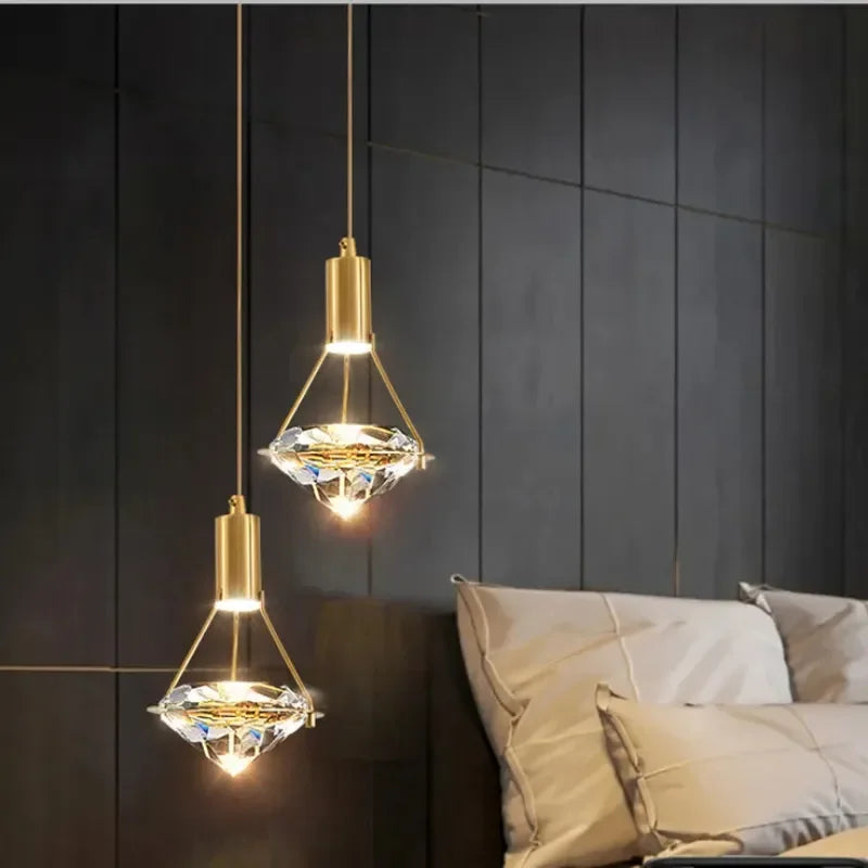 Suspension De Luxe En Cristal à LED design - vue 1 sur 13