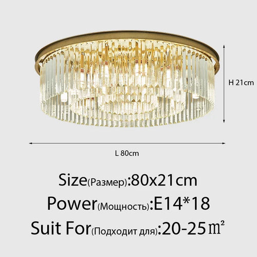 lustre moderne en cristal style nordique vintage pour intérieur élégant - vue 20 sur 21