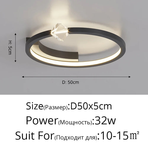 lustre led ultra fin pour tous les espaces intérieurs - vue 12 sur 14