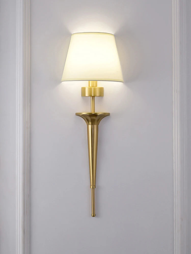 applique murale classique en cuivre led pour décoration maison - vue 3 sur 7