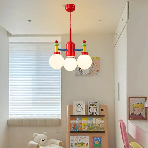 lustre macaron led pour chambre enfants garçons filles éclairage décoratif - vue 4 sur 10