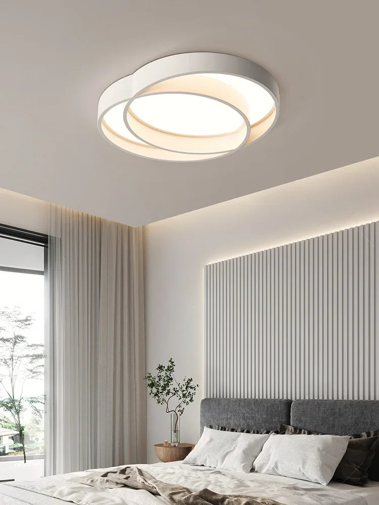 Ceiling Lamps Living Room Main Lamp Rectangular Nordic Ceiling Lamp Modern Simple Atmosphere Bedroom Creative Lamps Whole House - vue 2 sur 11