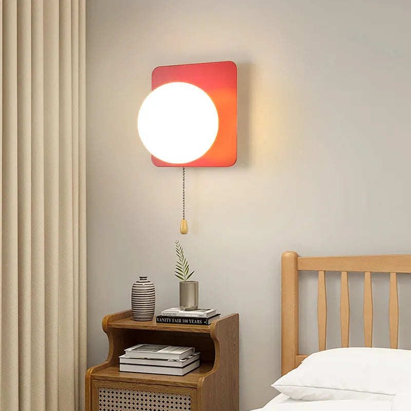 applique murale moderne à led avec interrupteur en verre pour chambre d'enfant - vue 4 sur 21