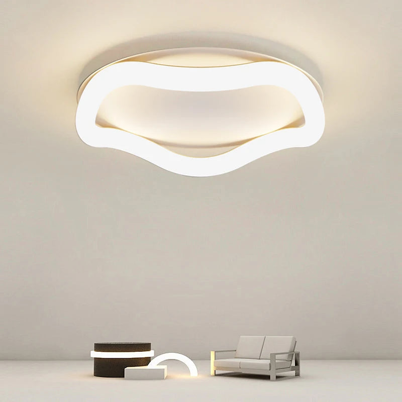plafonnier simple avec télécommande et intensité réglable pour intérieur - vue 5 sur 8