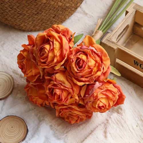bouquet de roses artificielles pour décoration et photographie - vue 14 sur 13