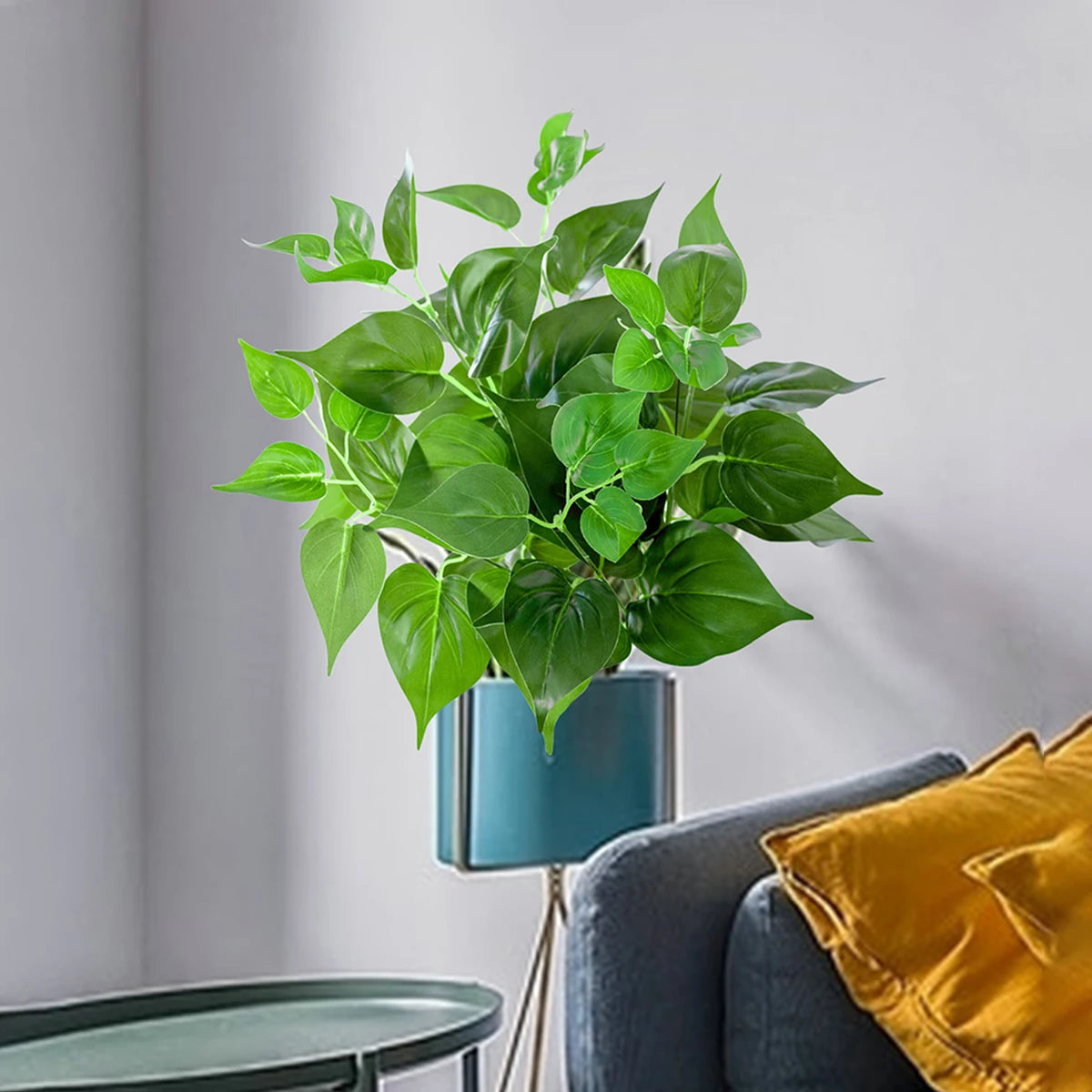 plantes artificielles scindapsus décoratives pour intérieur et extérieur - vue 2 sur 9