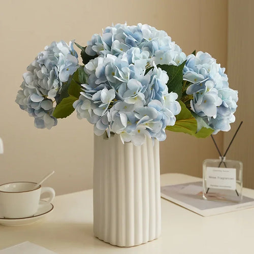 fleurs d'hortensia artificielles pour décoration élégante et durable - vue 2 sur 15