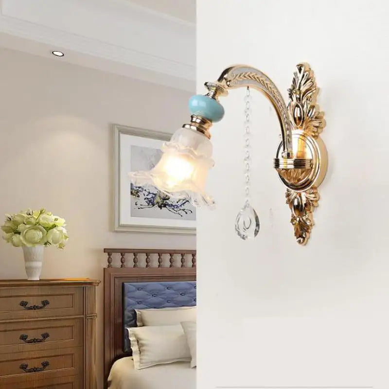 applique murale design nordique en cristal à led pour intérieur - vue 4 sur 10