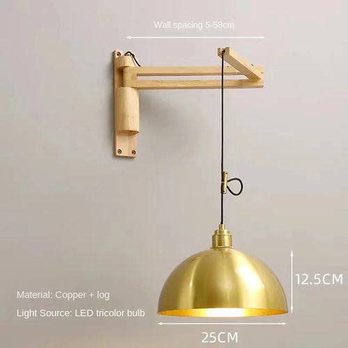 applique murale extensible en cuivre design élégant pour divers espaces - vue 12 sur 23