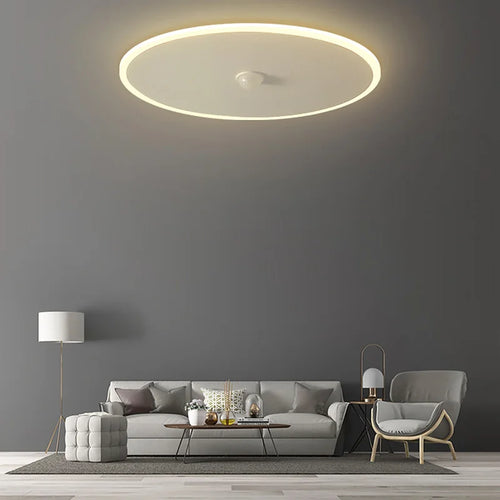 plafonnier led à induction avec capteur de mouvement humain - vue 2 sur 10
