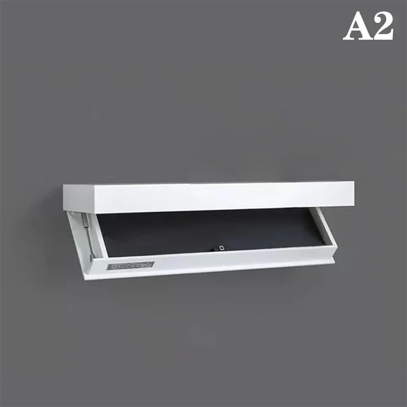 solution de rangement murale étagère design avec compartiment secret - vue 8 sur 9