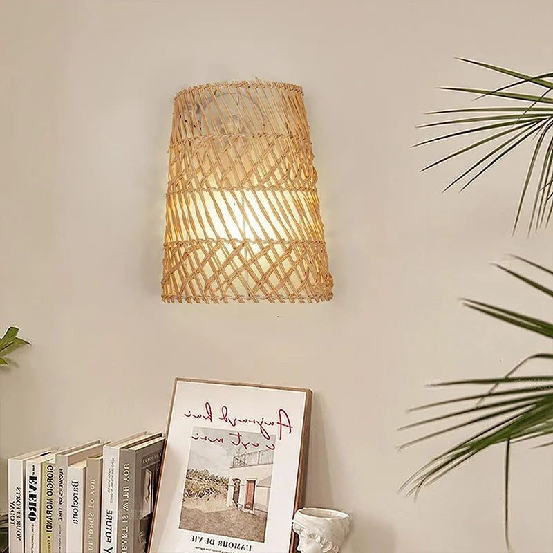 Applique murale en rotin de Style chinois - vue 5 sur 7