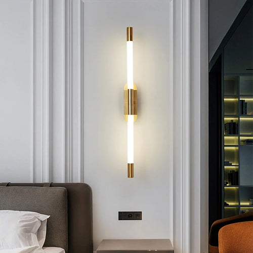 applique murale modernes à double tête minimalistes et créatives led - vue 4 sur 8