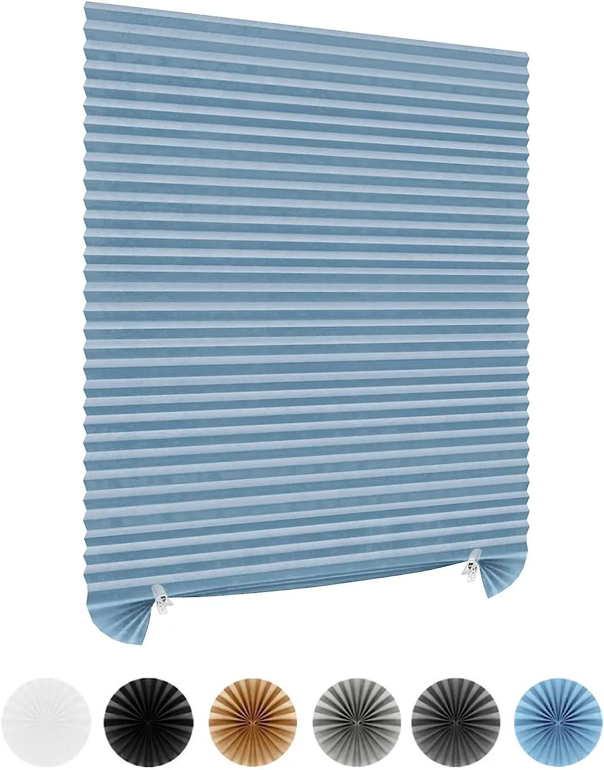 Store plissé occultant tissu pour fenêtre chambre cuisine - vue 1 sur 16