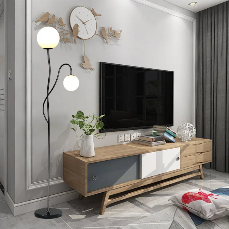 lampadaire led métal style nordique pour décoration intérieure - vue 5 sur 8