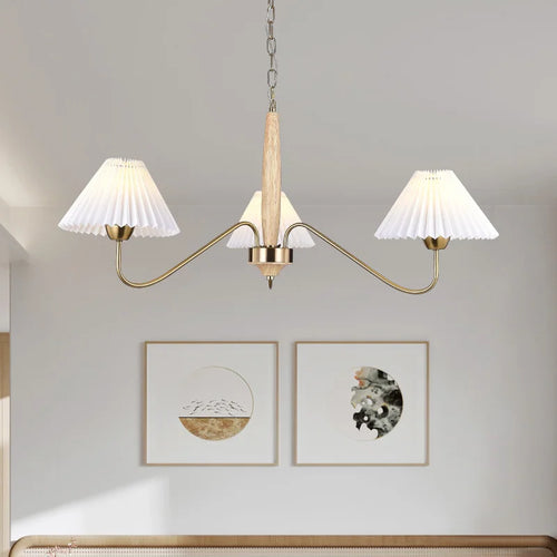 lustre élégant en bois pour cuisine et îlot luminaire suspension - vue 5 sur 8